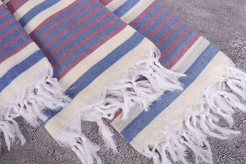 68x40 Cotton Striped Towel, Xmas Gifts, Personalized Wedding Gift, Cute Beach Towel, Personalized Bridesmaid Gift, Guest Towel, Personalized Gift - 5