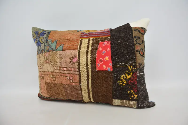 20x28 Brown Cushion Case, Pet Cushion Case, Cushion Case, One Of A Kind Pillow Sham, Kilim Pillow Cover, Turkish Kilim Pillow, Gift Pillow - 4