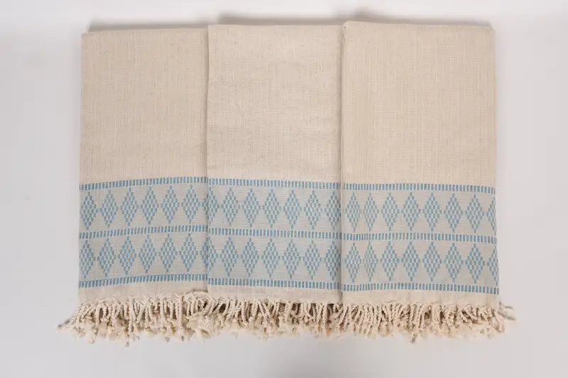 70x36 Linen Kilim Design Towel, Luxury towel, Absorbent towel, Wedding Day Gift For Bride, Home Decor Gifts, Beach Bachelorette Party Decorations - 7