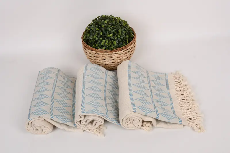 70x36 Linen Kilim Design Towel, Luxury towel, Absorbent towel, Wedding Day Gift For Bride, Home Decor Gifts, Beach Bachelorette Party Decorations - 8