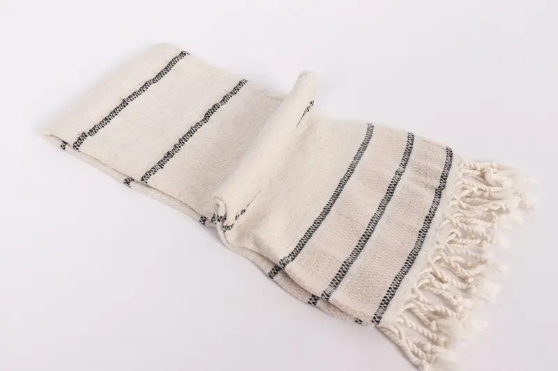 Small Bath Towels, Towel With Name, 40x20 Linen Striped Towel, Monogram Hand Towel, House Warming Gift, Turkish Hand Towel, Bachelorette Towel - 6
