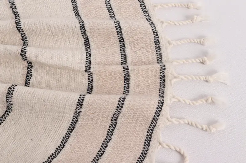 Small Bath Towels, Towel With Name, 40x20 Linen Striped Towel, Monogram Hand Towel, House Warming Gift, Turkish Hand Towel, Bachelorette Towel - 8
