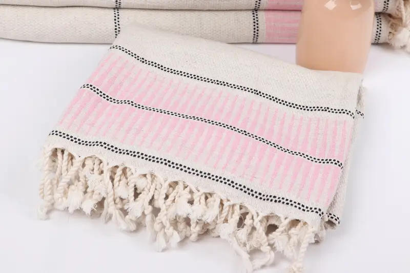 Turkish beach towel, Custom Bath Towel, 70x40 Linen Striped Towel, Gift For Best Friend, Bachelorette Party Decorations, Personalized Gift - 5