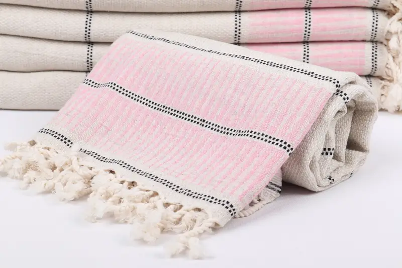 Turkish beach towel, Custom Bath Towel, 70x40 Linen Striped Towel, Gift For Best Friend, Bachelorette Party Decorations, Personalized Gift - 4