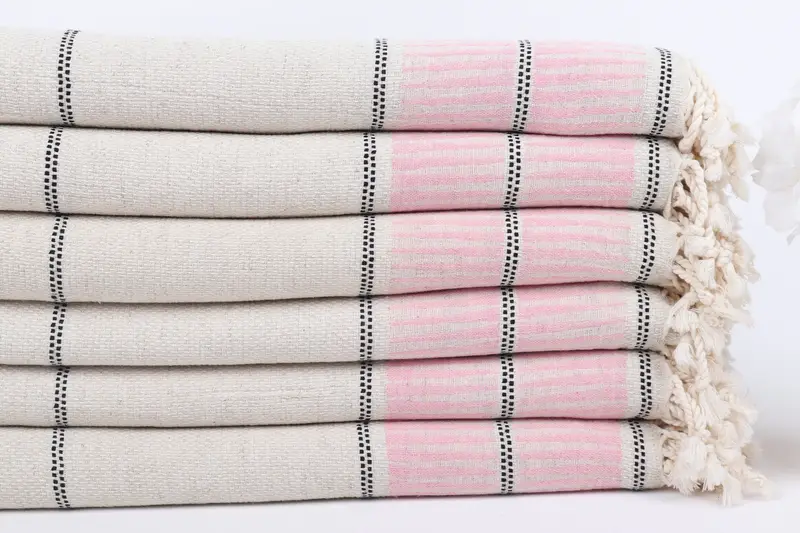Turkish beach towel, Custom Bath Towel, 70x40 Linen Striped Towel, Gift For Best Friend, Bachelorette Party Decorations, Personalized Gift - 3