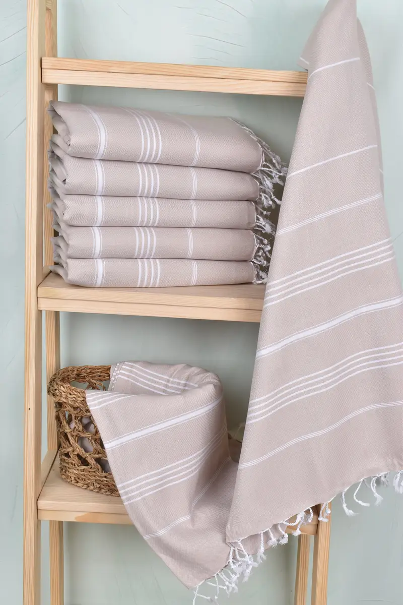 Embroidery Towel, 70x40 Cotton Striped Towel, Bachelor Party Gifts, Custom Name Towel, Thin towel, Luxury towel, Personalized Turkish Towel - 3