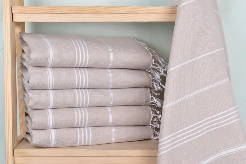 Embroidery Towel, 70x40 Cotton Striped Towel, Bachelor Party Gifts, Custom Name Towel, Thin towel, Luxury towel, Personalized Turkish Towel - 2