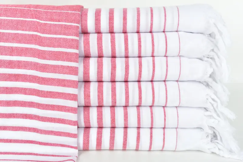 68x36 Cotton Striped Towel, Turkish Towel Bulk, Handmade Gift, Turkish beach towel, Sand-resistant towel, Boyfriend Christmas Gift, Scarf Towel - 1