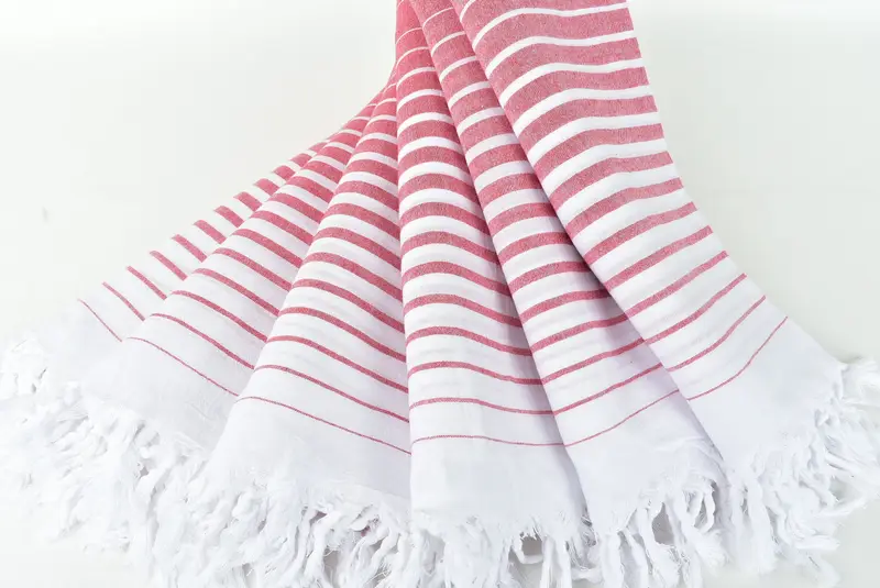 68x36 Cotton Striped Towel, Turkish Towel Bulk, Handmade Gift, Turkish beach towel, Sand-resistant towel, Boyfriend Christmas Gift, Scarf Towel - 4