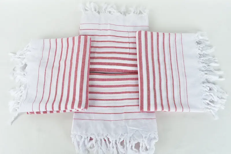 68x36 Cotton Striped Towel, Turkish Towel Bulk, Handmade Gift, Turkish beach towel, Sand-resistant towel, Boyfriend Christmas Gift, Scarf Towel - 6