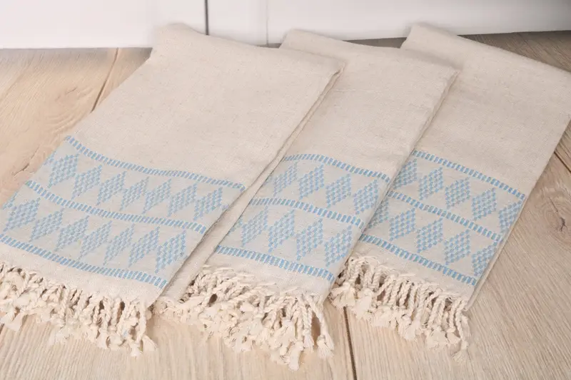 Lightweight Turkish towel for beach, Cotton towel, Wedding Gift, 70x36 Linen Kilim Design Towel, Luxury Beach Towel, Gift For Her, Memorial Gift - 6