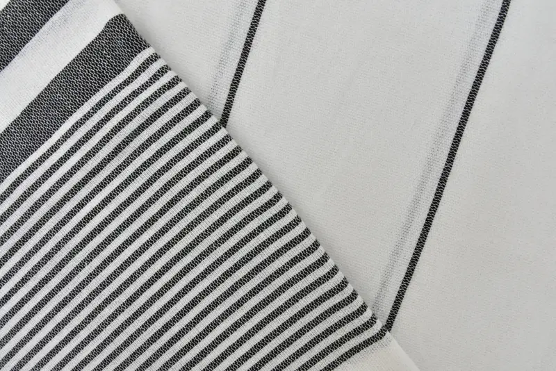 Cotton towel, Wedding Shower Gift, Personalized Towel, Yoga Towel, Bachelorette Gifts, Guest Towel, Organic Beach Towel, 70x40 Cotton Striped Towel - 6