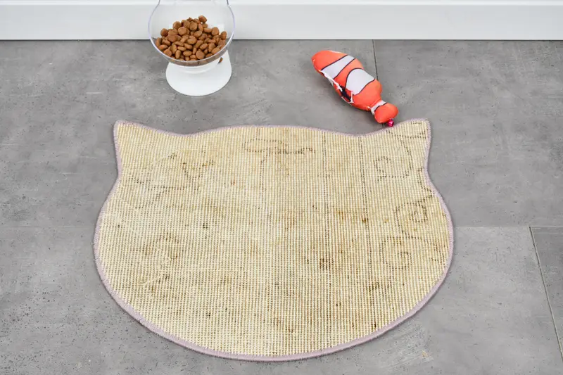 Mantel individual de lana redondo bohemio, mantel individual tradicional beige