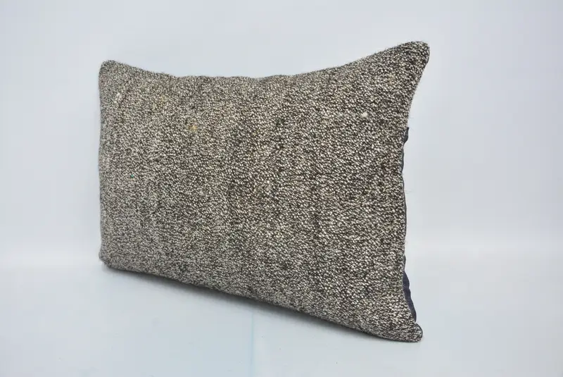 Sofa Bolster Cushion Cover, Pillow Case, Ethnical Kilim Rug Pillow, Pillow for Sofa, 16x24 Brown Pillow Sham, Vintage Pillow - 4