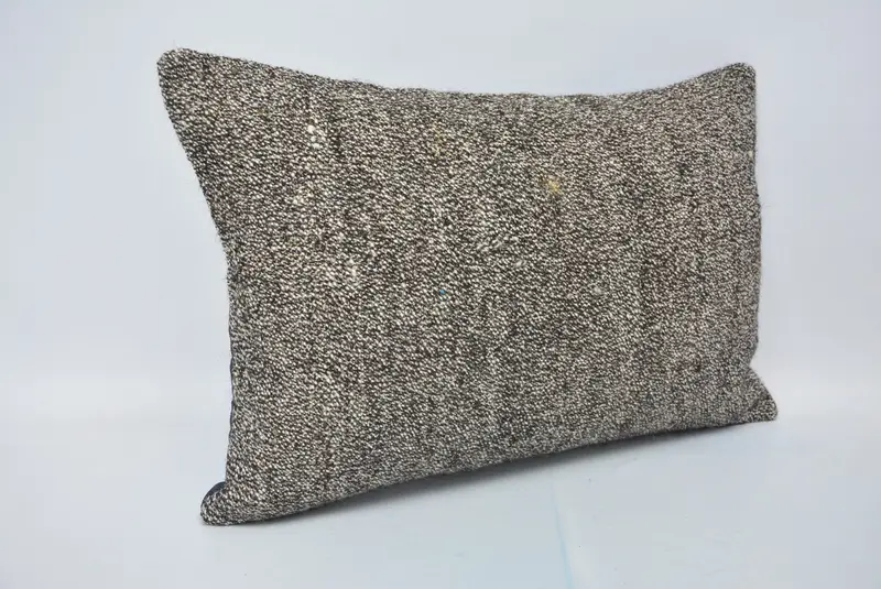 Sofa Bolster Cushion Cover, Pillow Case, Ethnical Kilim Rug Pillow, Pillow for Sofa, 16x24 Brown Pillow Sham, Vintage Pillow - 3