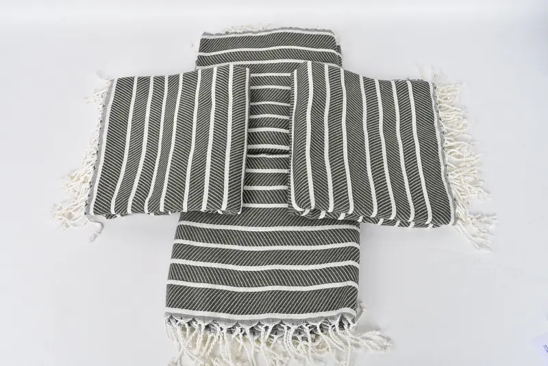Best Friend Gift, Mexico Bachelorette Party Gifts, Summer Gift, Gift For Boyfriend, Turkish beach towel, Gym Towel, 70x40 Bamboo Herringbone Towel - 6