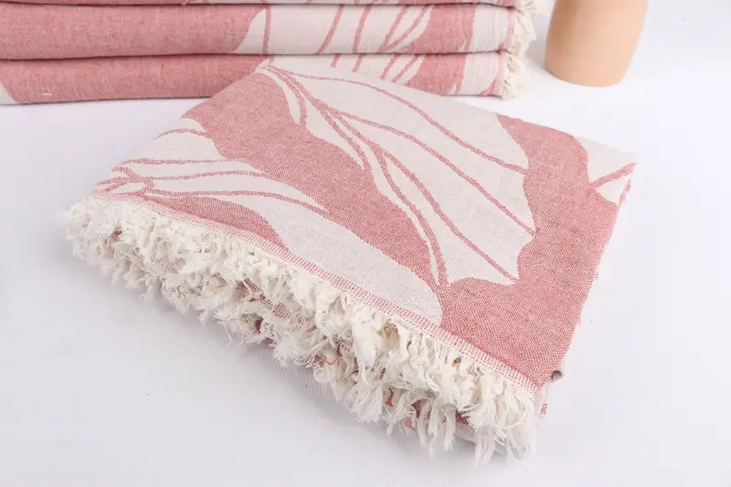 68x40 Cotton Floral Patterned Towel, Beach Wedding Favor, Gift For Him, Engagement Gift, Custom Name Towel, Quick-Dry Beach Towel, Wedding Gift - 6
