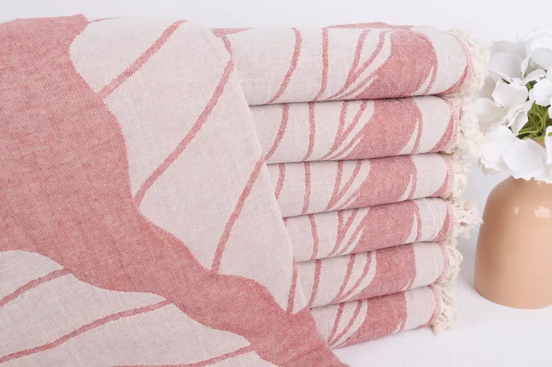 68x40 Cotton Floral Patterned Towel, Beach Wedding Favor, Gift For Him, Engagement Gift, Custom Name Towel, Quick-Dry Beach Towel, Wedding Gift - 2