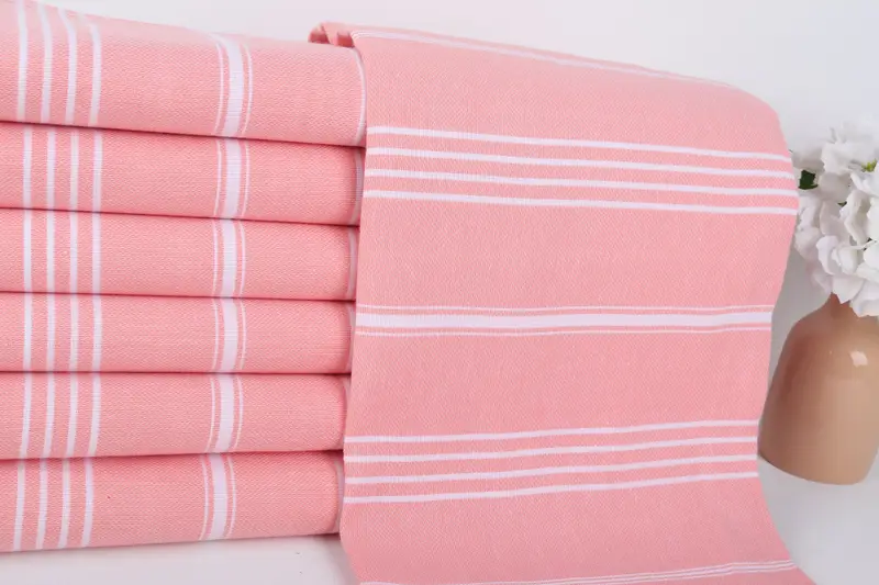 Bath towel, Turkish fouta towel for outdoor use, Unique Gift, Cute Beach Towel, Turkish hand towel, Monogram Beach Towel, 70x40 Cotton Striped Towel - 2