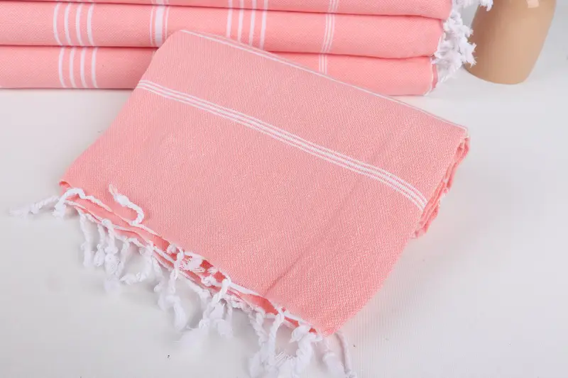 Bath towel, Turkish fouta towel for outdoor use, Unique Gift, Cute Beach Towel, Turkish hand towel, Monogram Beach Towel, 70x40 Cotton Striped Towel - 4
