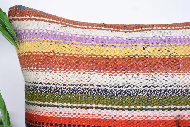 Cozy Throw Pillow Cover, Pillow Case, 20x20 Red Cushion Cover, Boho Pillow, Kilim Pillow, Interior Designer Pillow, Car Cushion - 2