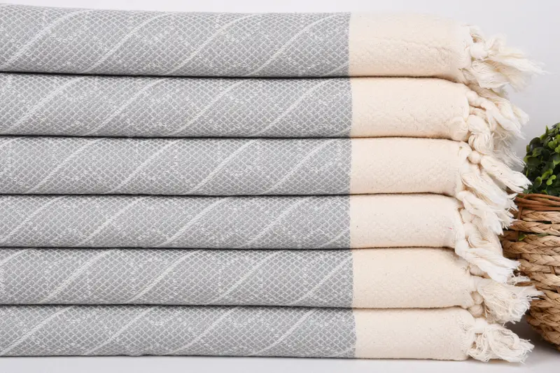 Custom Gifts, Bridesmaid Gifts, 36x18 Cotton Geometric Towel, Spa Towel, Girl Trip Party Favor, Monogram Kitchen Towel, Turkish Hand Towel - 2