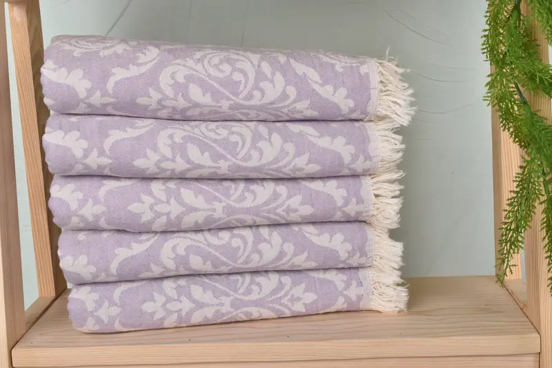 Organic Turkish towel, Gifts For Him, Fouta towel, Kids Beach Towel, Unique Wedding Gift, 68x36 Cotton Baroque Towel, Bridesmaid Gifts Personalized - 3