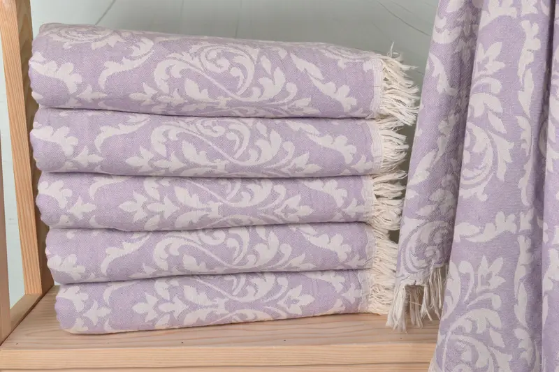 Organic Turkish towel, Gifts For Him, Fouta towel, Kids Beach Towel, Unique Wedding Gift, 68x36 Cotton Baroque Towel, Bridesmaid Gifts Personalized - 2