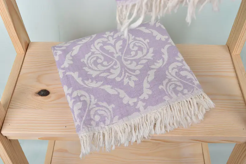 Organic Turkish towel, Gifts For Him, Fouta towel, Kids Beach Towel, Unique Wedding Gift, 68x36 Cotton Baroque Towel, Bridesmaid Gifts Personalized - 6