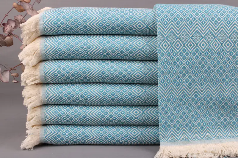 Wholesale Turkish Bath Towel Diamond Peshtemal, Beige, 40x71 Inches