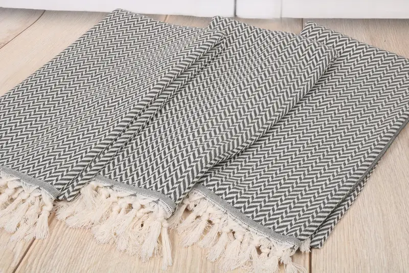 Wedding Gift For Bride, Bridal Shower Favors, Large Turkish Towel, Beach Towel Monogram, Bulk Order Towel, 70x40 Cotton Chevron Towel, Turkish towel - 6