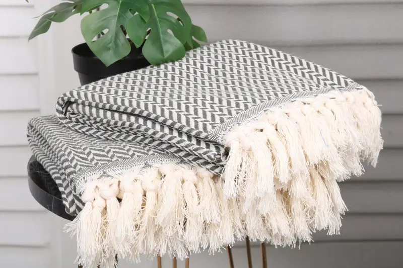 Wedding Gift For Bride, Bridal Shower Favors, Large Turkish Towel, Beach Towel Monogram, Bulk Order Towel, 70x40 Cotton Chevron Towel, Turkish towel - 3
