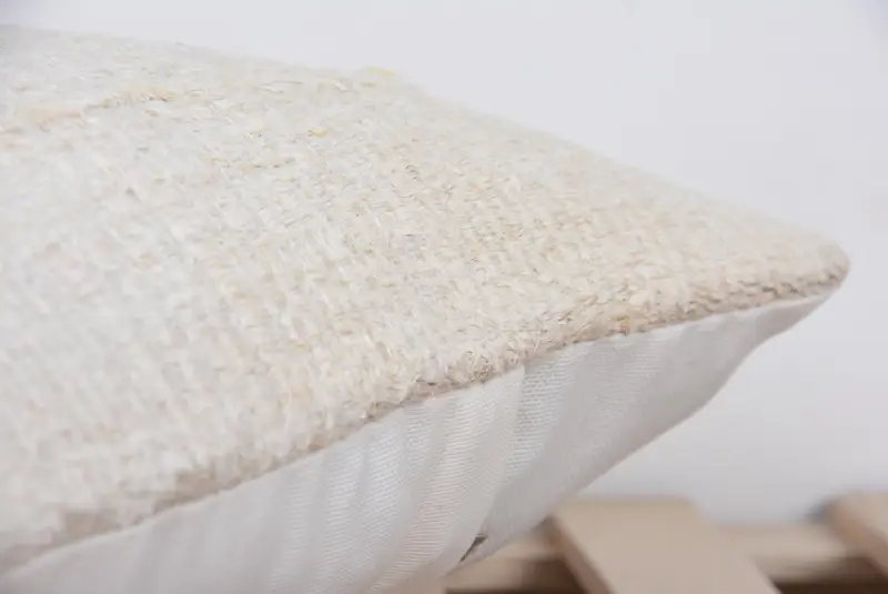 Pillow for Couch, Vintage Throw Pillow Cover, 14x14 Beige Cushion Case, Antique Pillows, Vintage Pillow, Cushion Cover - 7