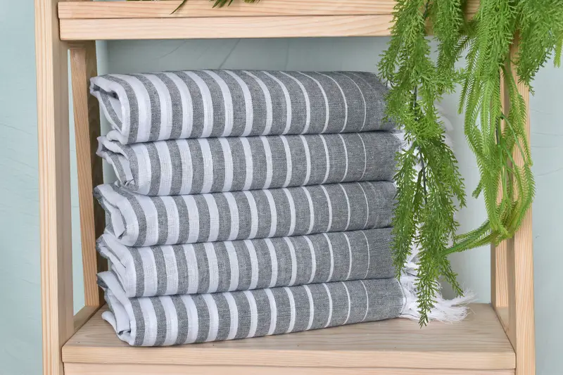 Best Beach Towel, Personalize Gift, 70x40 Cotton Striped Towel, Quick-dry towel, Eco-friendly Turkish peshtemal towel, Spa Gift Towel, Travel towel - 2