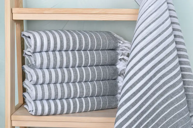 Best Beach Towel, Personalize Gift, 70x40 Cotton Striped Towel, Quick-dry towel, Eco-friendly Turkish peshtemal towel, Spa Gift Towel, Travel towel - 1