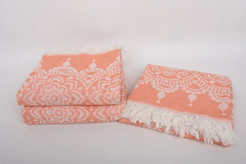 Sand-resistant towel, Custom Wedding Gifts, 74x36 Cotton Floral Patterned Towel, Absorbent Turkish towel, Custom Wedding Towel, Valentines Day Gift - 8