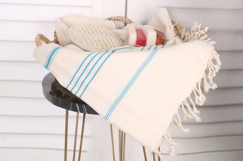 Bridesmaid Gift, Wedding Gifts Towel, Hammam towel, Mother Of The Groom Gift, 70x40 Linen Striped Towel, Custom monogram Turkish beach towel USA - 2