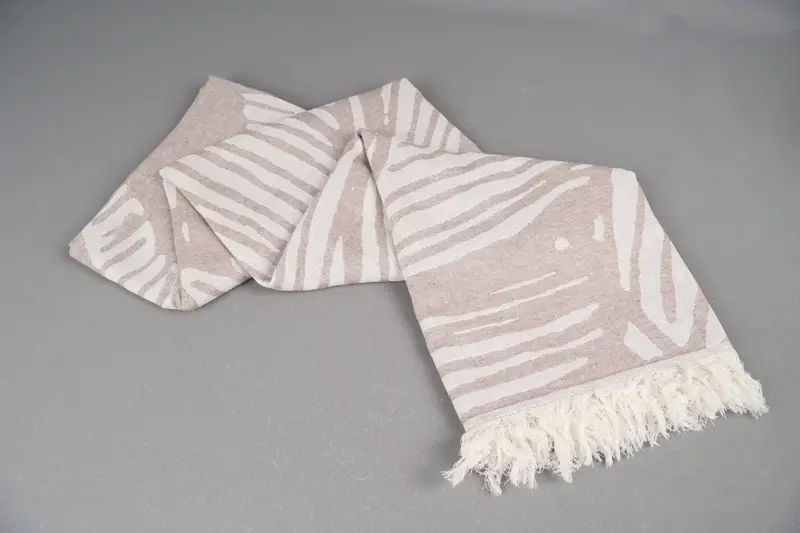 Gift Boxes Towel, Gift For Her, Lightweight Turkish towel, Turkish Towel Beach, Organic Cotton Towel, Gym Towel, 70x40 Cotton Floral Design Towel - 8