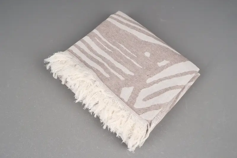 Gift Boxes Towel, Gift For Her, Lightweight Turkish towel, Turkish Towel Beach, Organic Cotton Towel, Gym Towel, 70x40 Cotton Floral Design Towel - 7