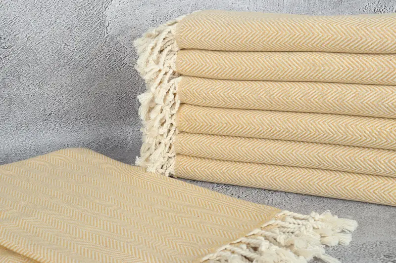 70x40 Cotton Herringbone Towel, Wedding For Favor, Eco-friendly Turkish peshtemal towel, Custom Wedding Gift, Beach Towel Bulk, Custom Wedding Gifts - 2
