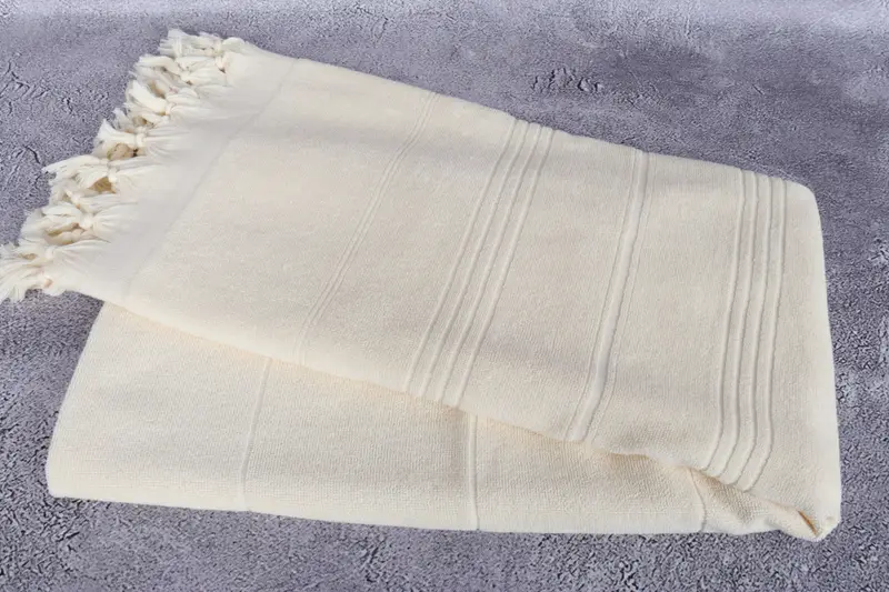 Personalized Bridesmaid Gift, Personalised Gift, Personalized Turkish Towel, 70x36 Cotton Striped Terry Towel, Best Friend Gift, Luxury Beach Towel - 6