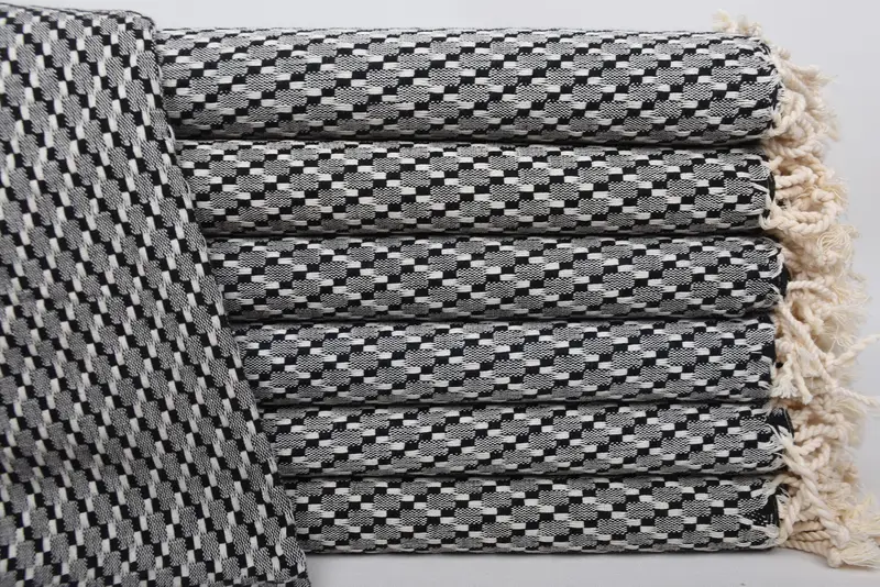 Girls Weekend Getaways Gifts, 68x40 Cotton Geometric Towel, Grandma Gift, Bachelor Bachelorette Party Favors, Hammam towel, Best Beach Towel