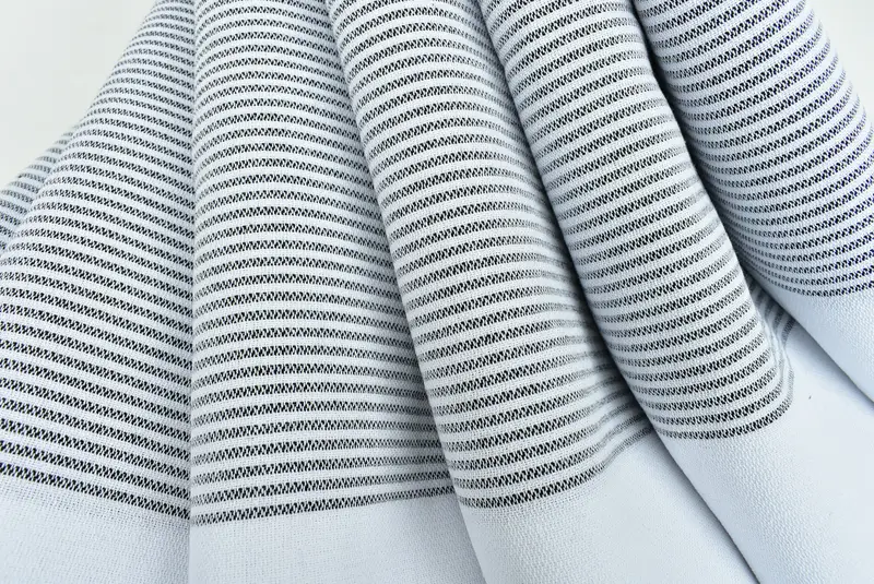 Kişiselleştirilmiş Yemek Havlu, 40x18 Pamuklu Çizgili Havlu, Kişiselleştirilmiş Hediye, Monogramlı El Havlusu, Çift İçin Kişiselleştirilmiş Düğün Hediyesi, Organik Havlu - 5