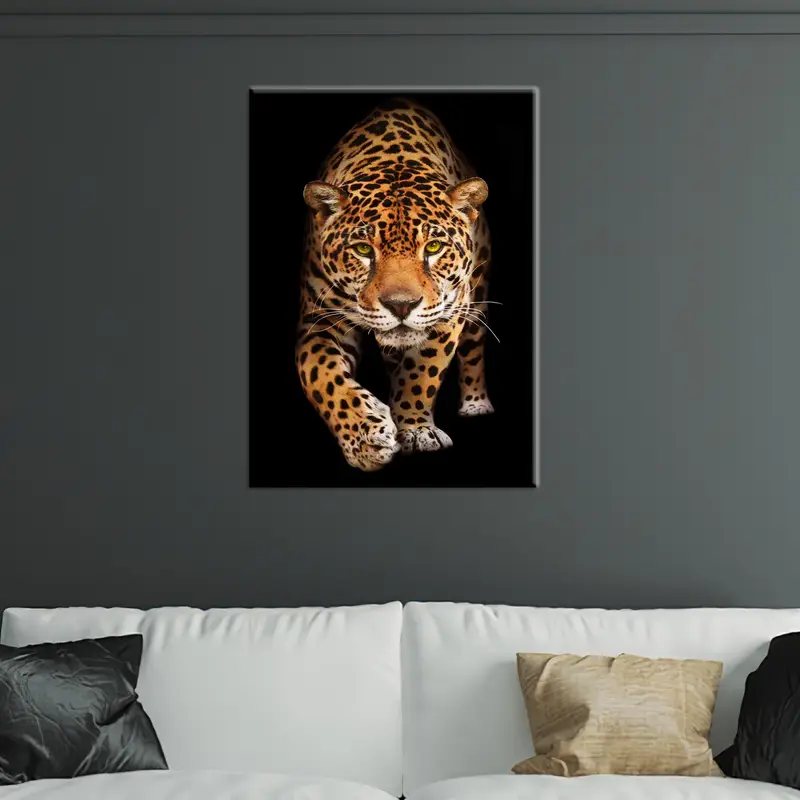 Leopard Canvas Art, Wild Animal Decor, Wildlife Wall Art, Man Cave Decor, Modern Artwork, Animal Lover Gift, Home Decor, Office Canvas Art - 2
