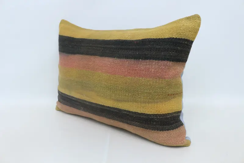 Interior Designer Pillow, Vintage Kilim Pillow, Pillow Case, 20x28 Yellow Pillow Sham, Personalized Gift Pillow Cushion, Vintage Kilim Throw Pillow - 4