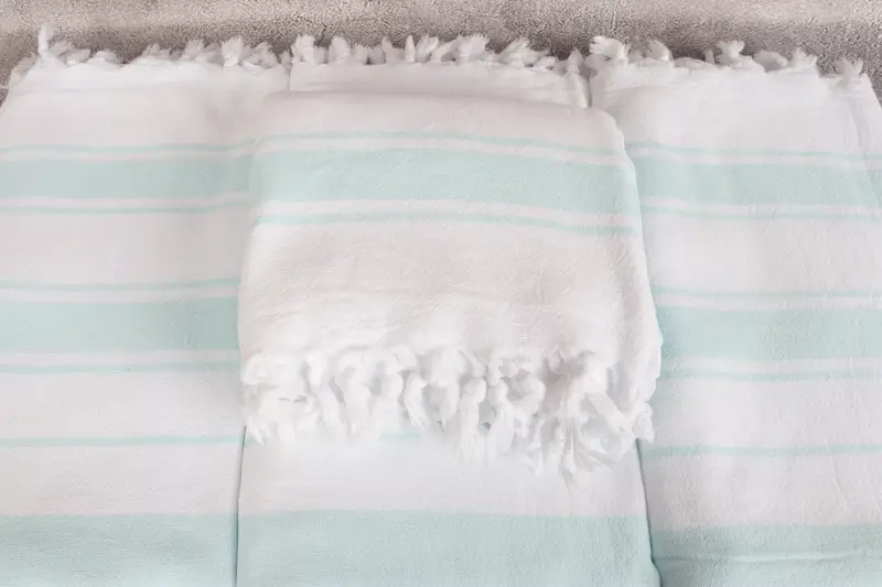 Wedding Gift Ideas, Lightweight Turkish towel, Bulk Order Towel, Monogram Turkish Towel, Travel Towel, 68x36 Cotton Striped Terry Towel, Thin towel - 4