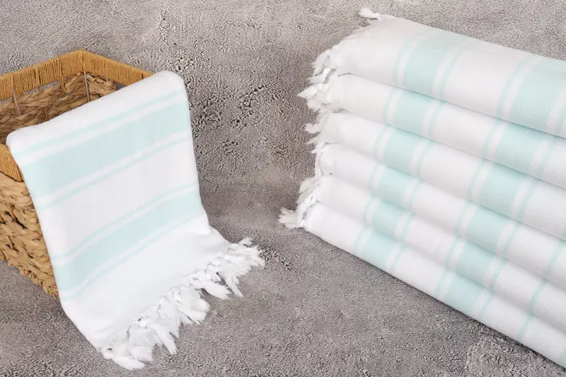Wedding Gift Ideas, Lightweight Turkish towel, Bulk Order Towel, Monogram Turkish Towel, Travel Towel, 68x36 Cotton Striped Terry Towel, Thin towel - 3