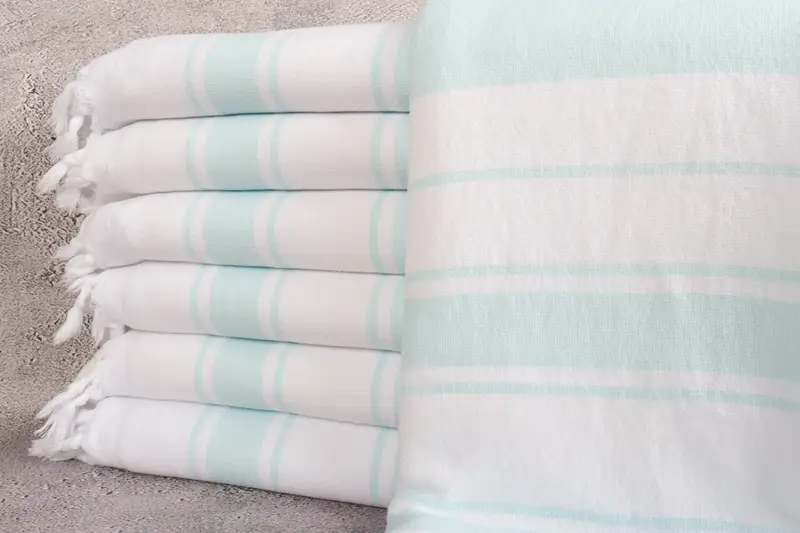 Wedding Gift Ideas, Lightweight Turkish towel, Bulk Order Towel, Monogram Turkish Towel, Travel Towel, 68x36 Cotton Striped Terry Towel, Thin towel - 1