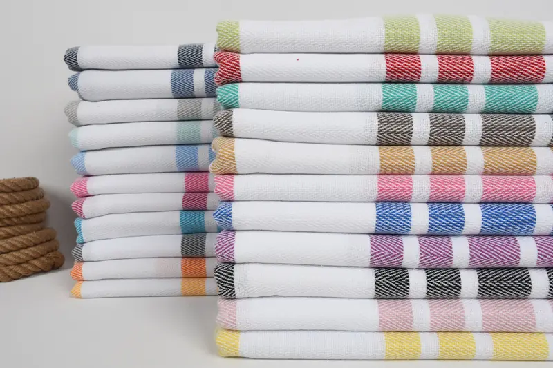 Organic towel, Bachelorette Favors Beach, Gift For Coworker, Beach Towel Gift, Custom Bath Towel, Wedding Favors, 70x40 Cotton Herringbone Towel - 2