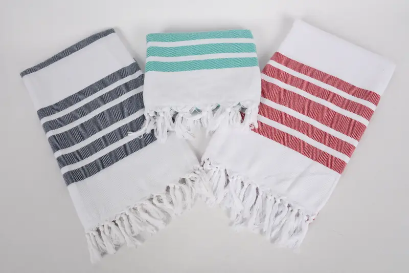 Organic towel, Bachelorette Favors Beach, Gift For Coworker, Beach Towel Gift, Custom Bath Towel, Wedding Favors, 70x40 Cotton Herringbone Towel - 8